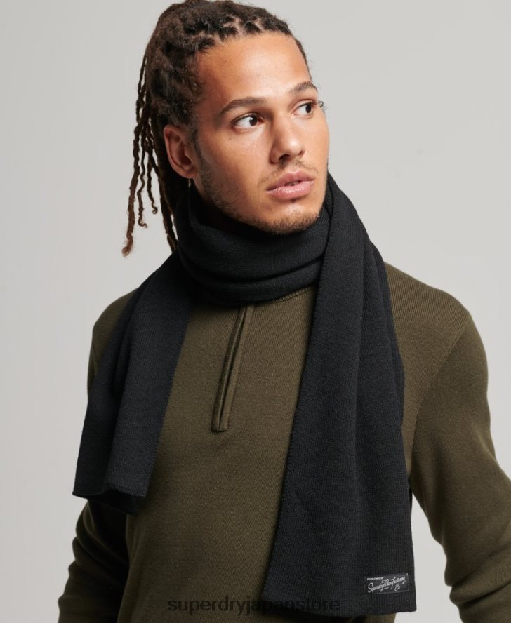 ヴィンテージクラシックスカーフ 女性 Superdry アクセサリー 黒 2J62PZ4229