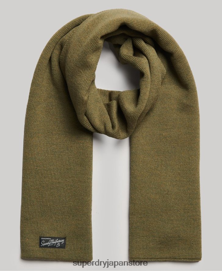 ヴィンテージクラシックスカーフ 女性 Superdry アクセサリー カーキ 2J62PZ4231