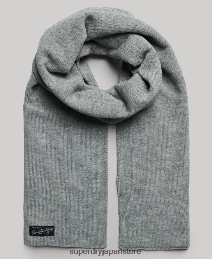 ヴィンテージクラシックスカーフ 女性 Superdry アクセサリー グレー 2J62PZ4232