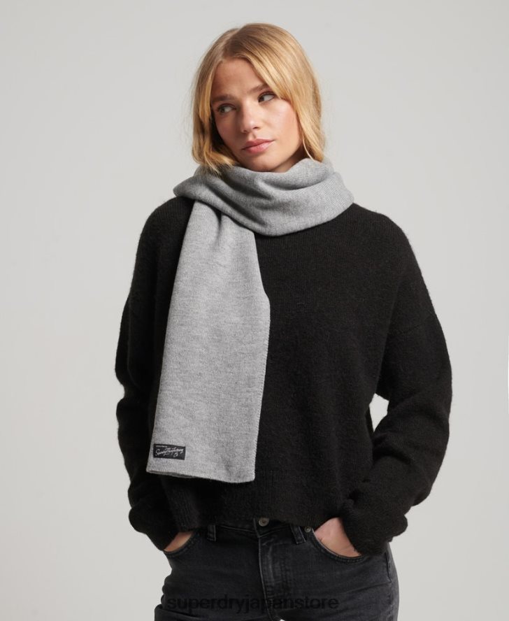ヴィンテージクラシックスカーフ 女性 Superdry アクセサリー グレー 2J62PZ4232