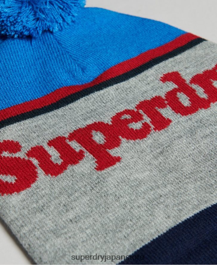 エッセンシャルロゴビーニー帽 女性 Superdry アクセサリー 海軍 2J62PZ4233