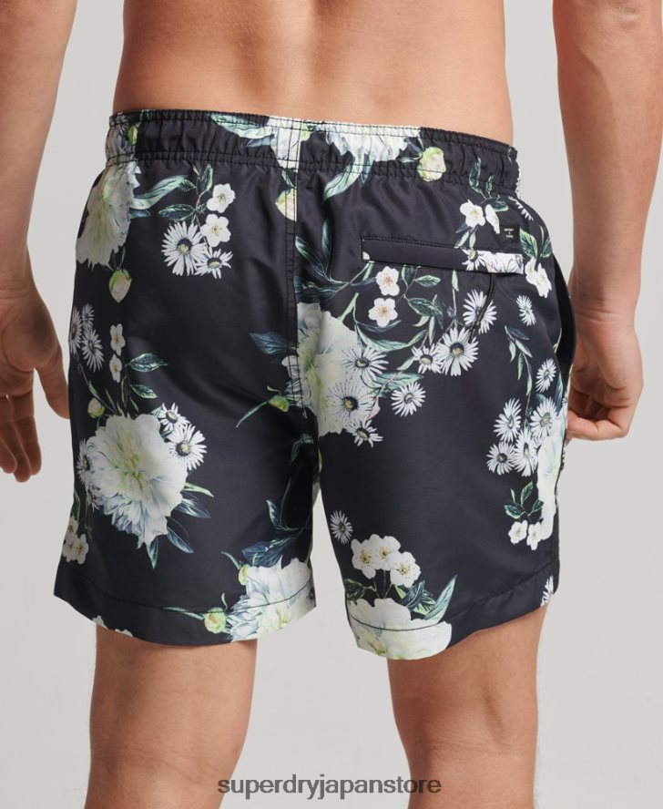 スタジオリサイクルスイムショーツ 男性 Superdry 衣類 黒 2J62PZ423