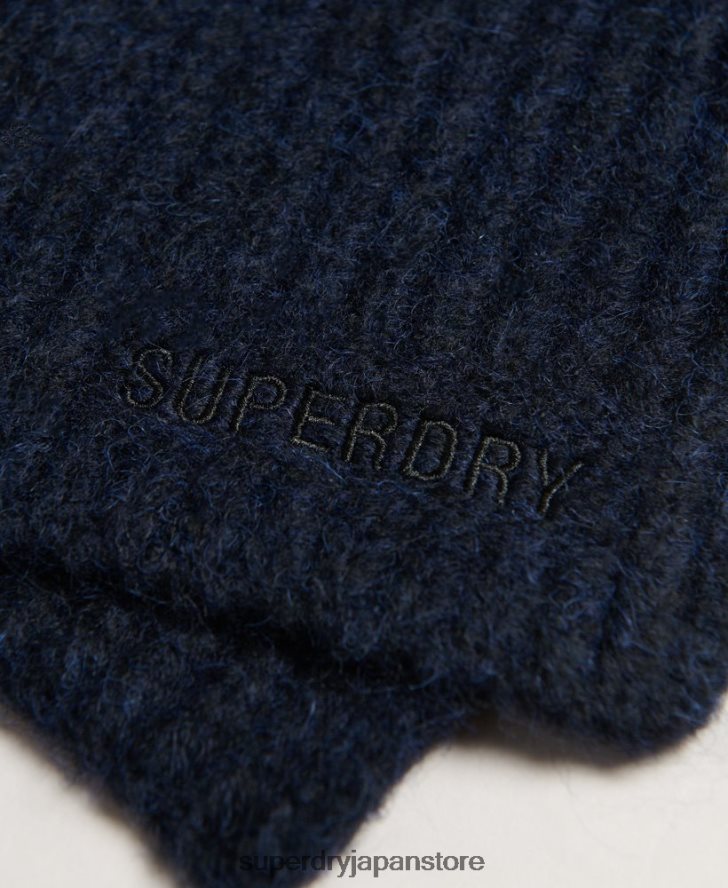 エッセンシャルリブスカーフ 女性 Superdry アクセサリー 海軍 2J62PZ4241