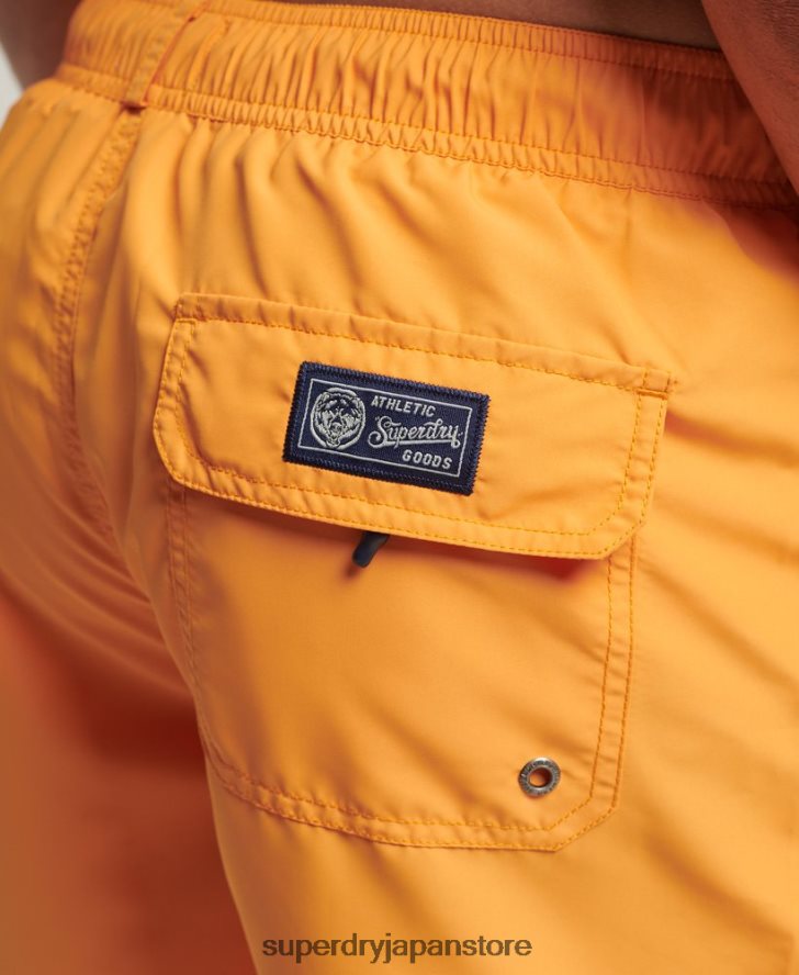 ヴィンテージバーシティリサイクルスイムショーツ 男性 Superdry 衣類 金 2J62PZ427