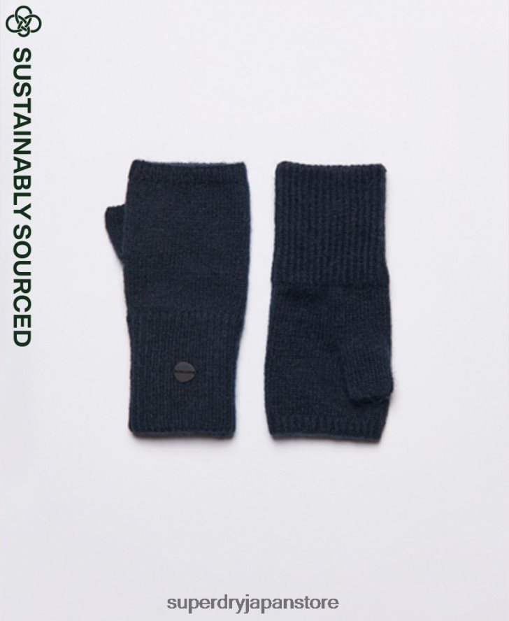 スタジオリュクス ハーフグローブ 女性 Superdry アクセサリー 海軍 2J62PZ4291