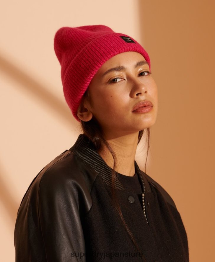 スーパーラックスビーニー 女性 Superdry アクセサリー ピンク 2J62PZ4317