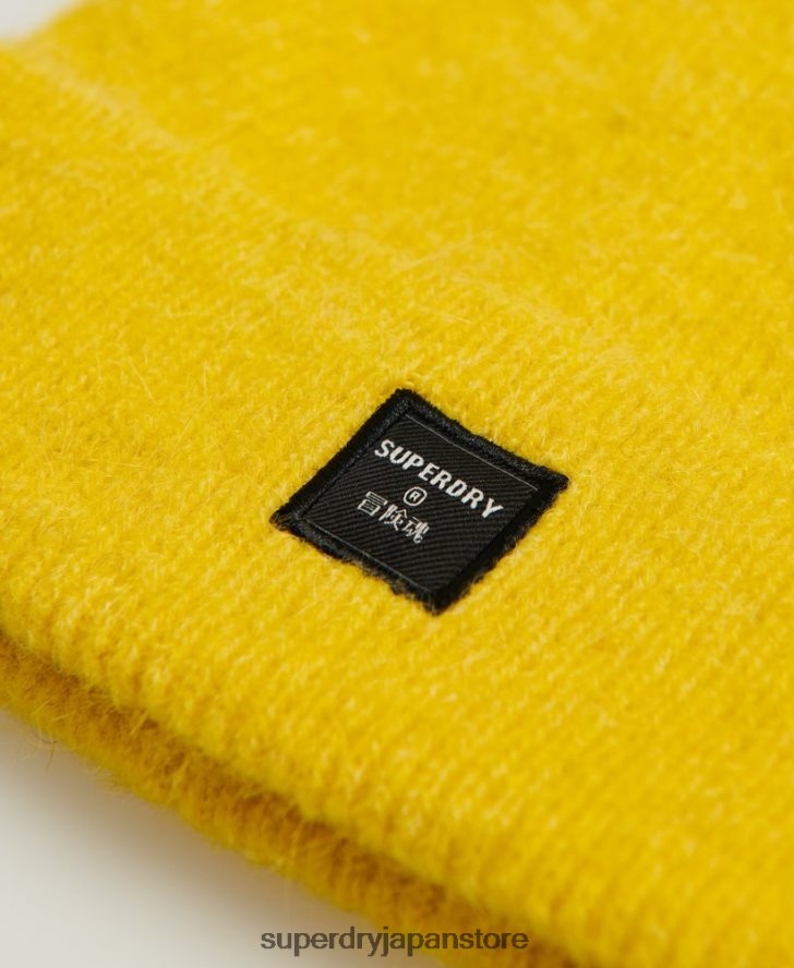 スーパーラックスビーニー 女性 Superdry アクセサリー 黄色 2J62PZ4318