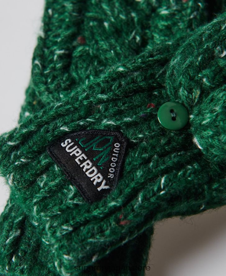 グレイシーケーブルグローブ 女性 Superdry アクセサリー 緑 2J62PZ4322