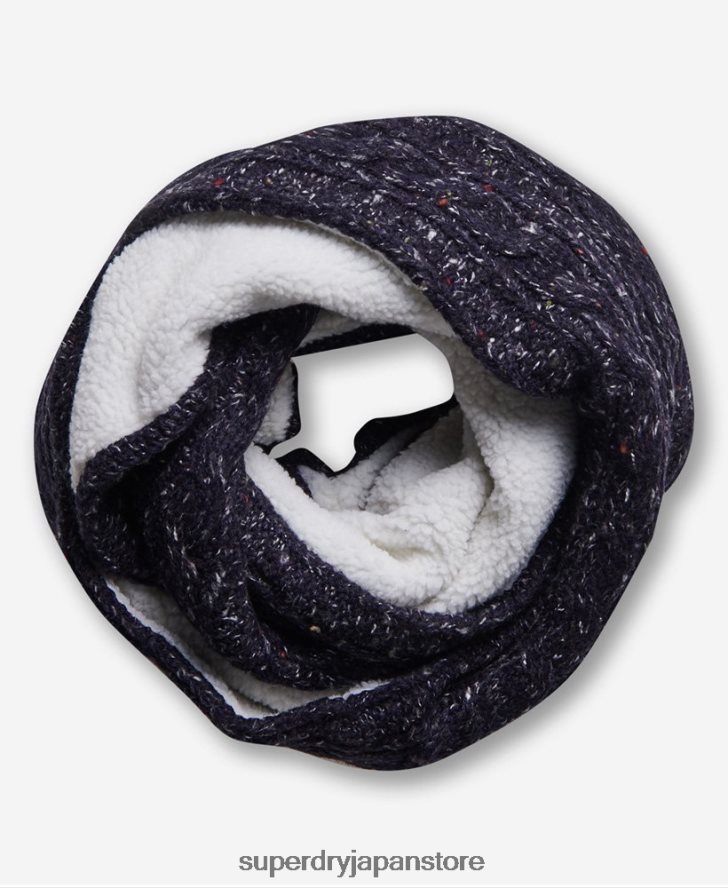 グレイシーケーブルスヌード 女性 Superdry アクセサリー 海軍 2J62PZ4324