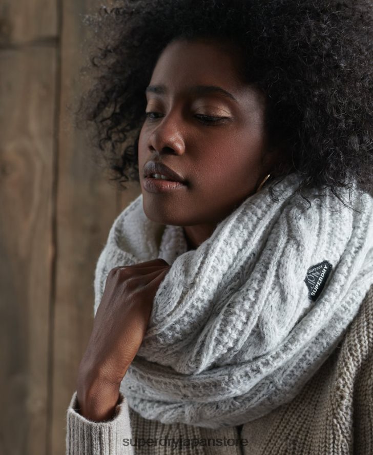 グレイシーケーブルスヌード 女性 Superdry アクセサリー 白 2J62PZ4325