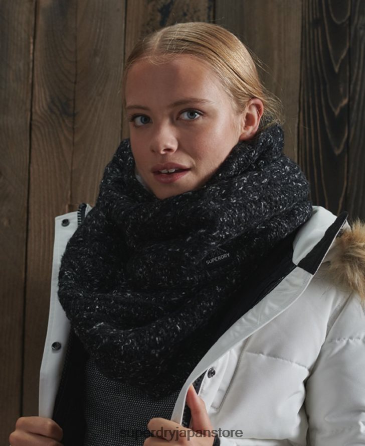 グレイシーケーブルスヌード 女性 Superdry アクセサリー 黒 2J62PZ4326