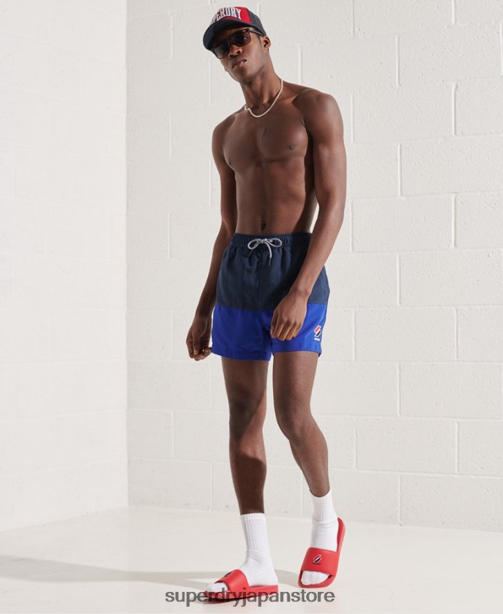 トライシリーズスイムショーツ 男性 Superdry 衣類 青 2J62PZ432
