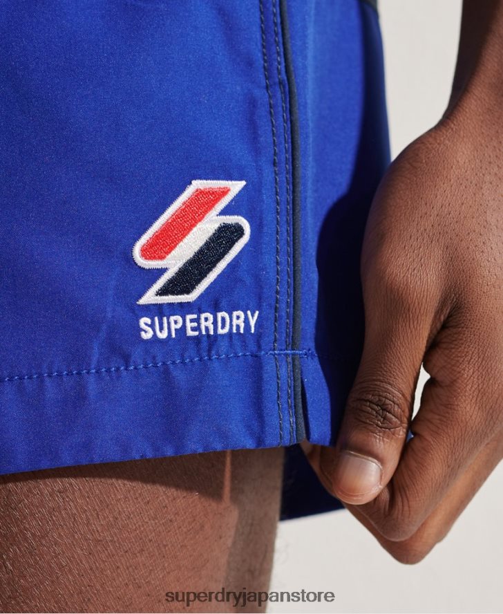トライシリーズスイムショーツ 男性 Superdry 衣類 青 2J62PZ432