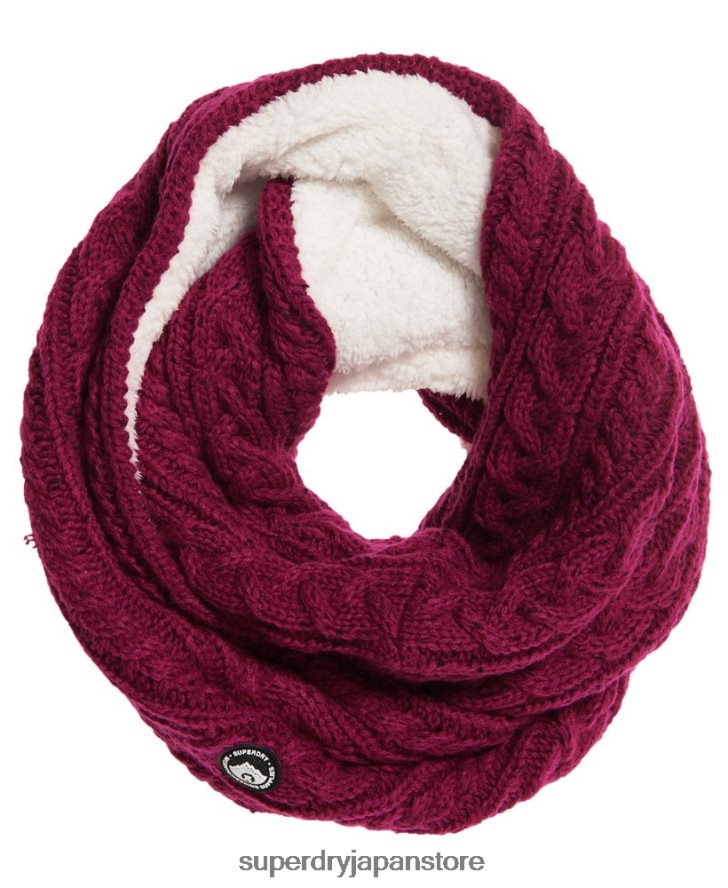 グレイシーケーブルスヌード 女性 Superdry アクセサリー ピンク 2J62PZ4336
