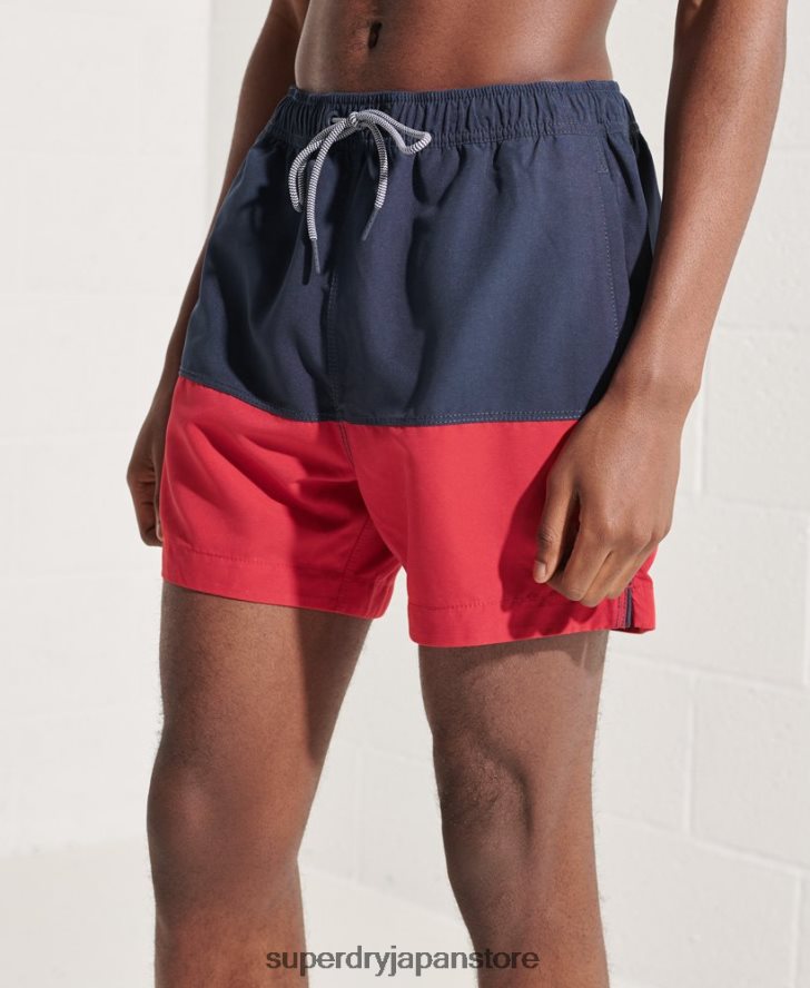 トライシリーズスイムショーツ 男性 Superdry 衣類 海軍 2J62PZ434