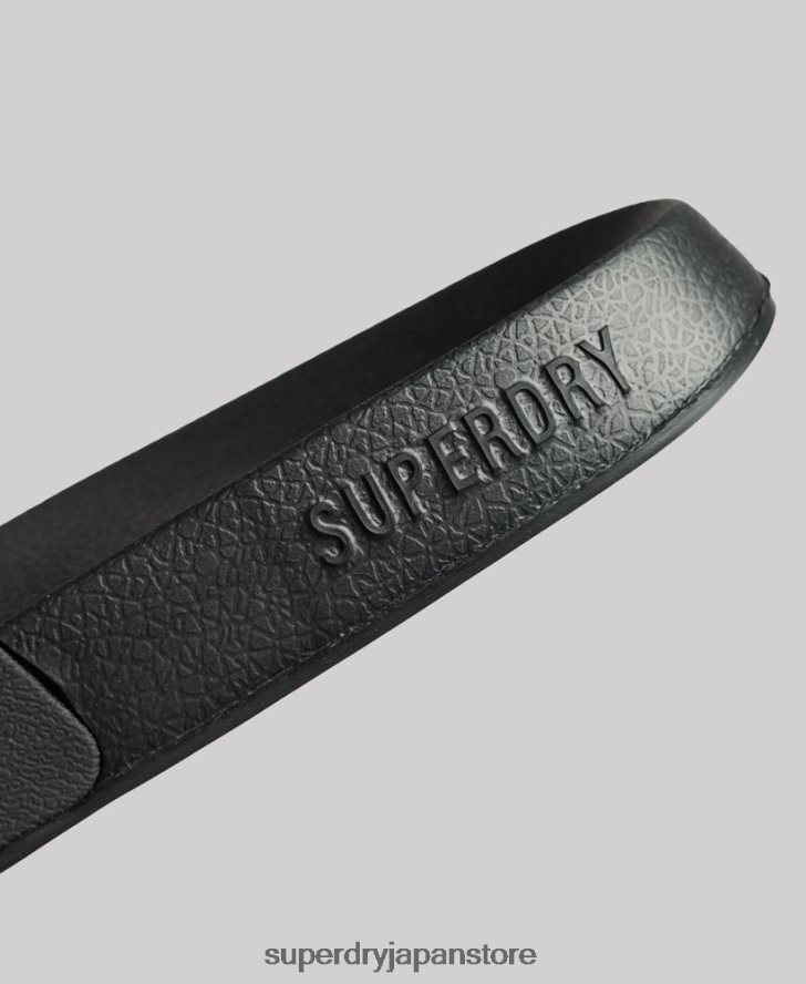 コードロゴプールスライダー 女性 Superdry 靴 黒 2J62PZ4345