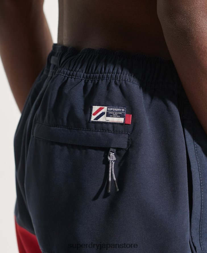 トライシリーズスイムショーツ 男性 Superdry 衣類 海軍 2J62PZ434