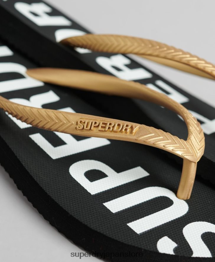 コードコアスポーツビーチサンダル 女性 Superdry 靴 黒 2J62PZ4353