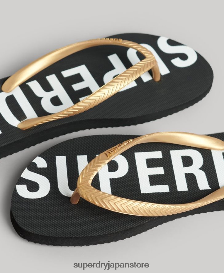 コードコアスポーツビーチサンダル 女性 Superdry 靴 黒 2J62PZ4353