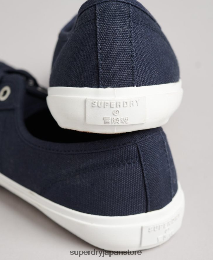 ロープロクラシックスニーカー 女性 Superdry 靴 海軍 2J62PZ4358