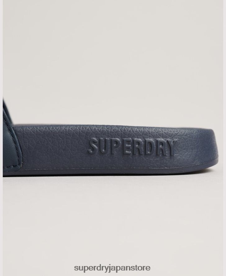 コードコアプールスライダー 女性 Superdry 靴 海軍 2J62PZ4359