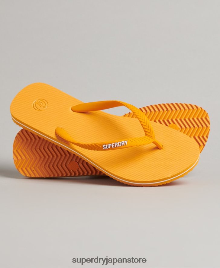 ヴィンテージクラシックビーチサンダル 女性 Superdry 靴 金 2J62PZ4361