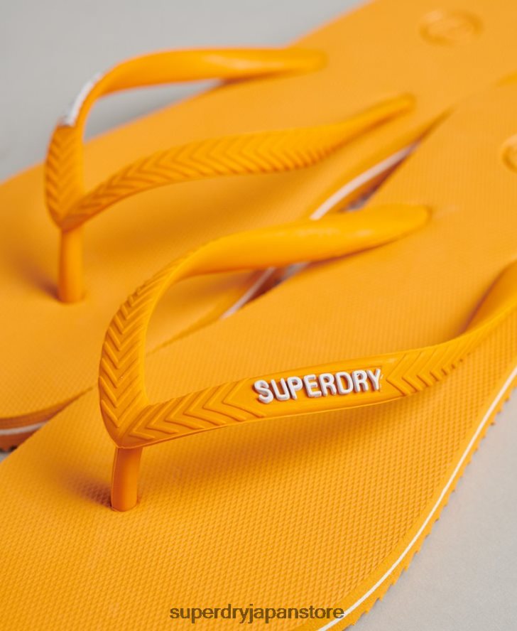 ヴィンテージクラシックビーチサンダル 女性 Superdry 靴 金 2J62PZ4361