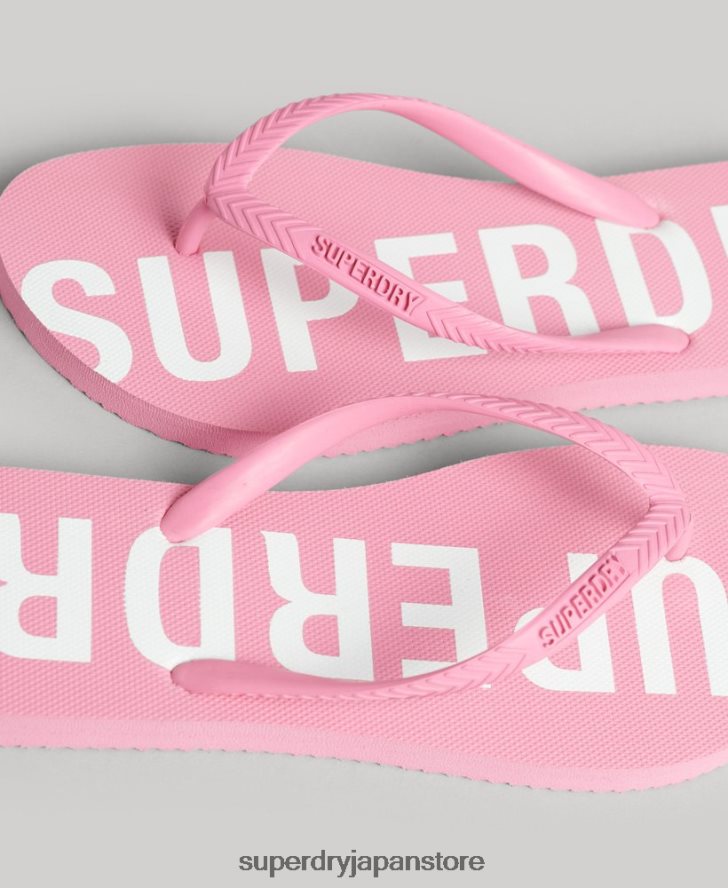 コードコアスポーツビーチサンダル 女性 Superdry 靴 ピンク 2J62PZ4366