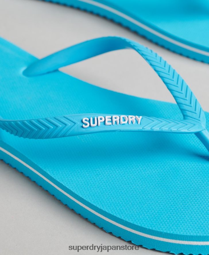 ヴィンテージクラシックビーチサンダル 女性 Superdry 靴 青 2J62PZ4368