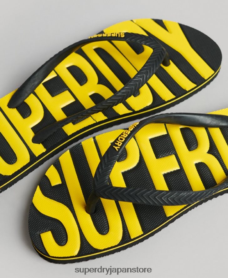 ヴィンテージビーガンビーチサンダル 女性 Superdry 靴 黒 2J62PZ4374