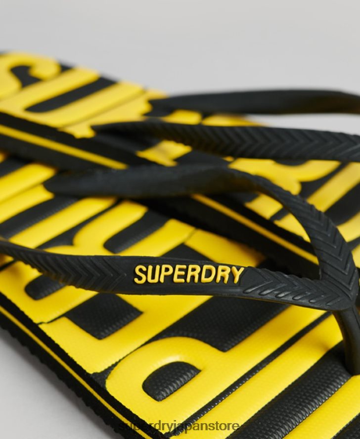 ヴィンテージビーガンビーチサンダル 女性 Superdry 靴 黒 2J62PZ4374