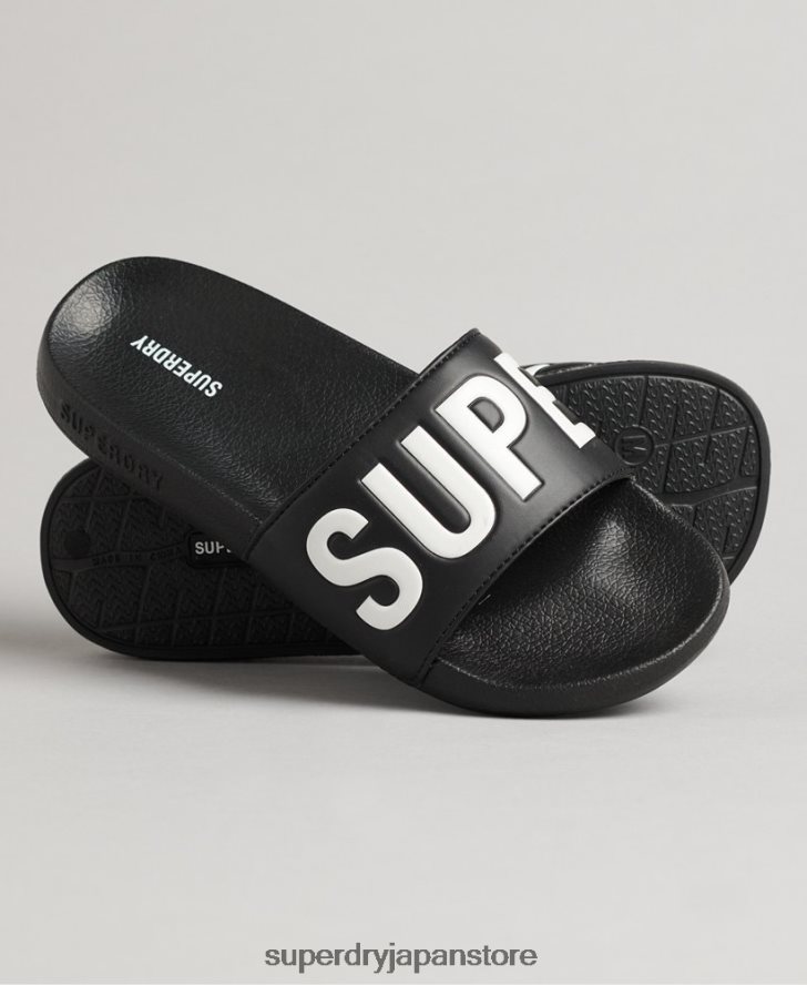コアプールスライダー 女性 Superdry 靴 黒 2J62PZ4378
