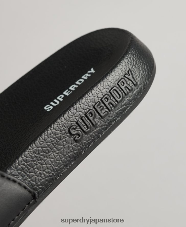 コアプールスライダー 女性 Superdry 靴 黒 2J62PZ4378