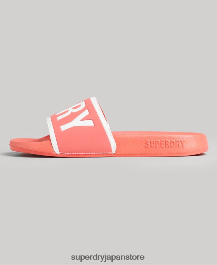 コアプールスライダー 女性 Superdry 靴 コーラル 2J62PZ4380