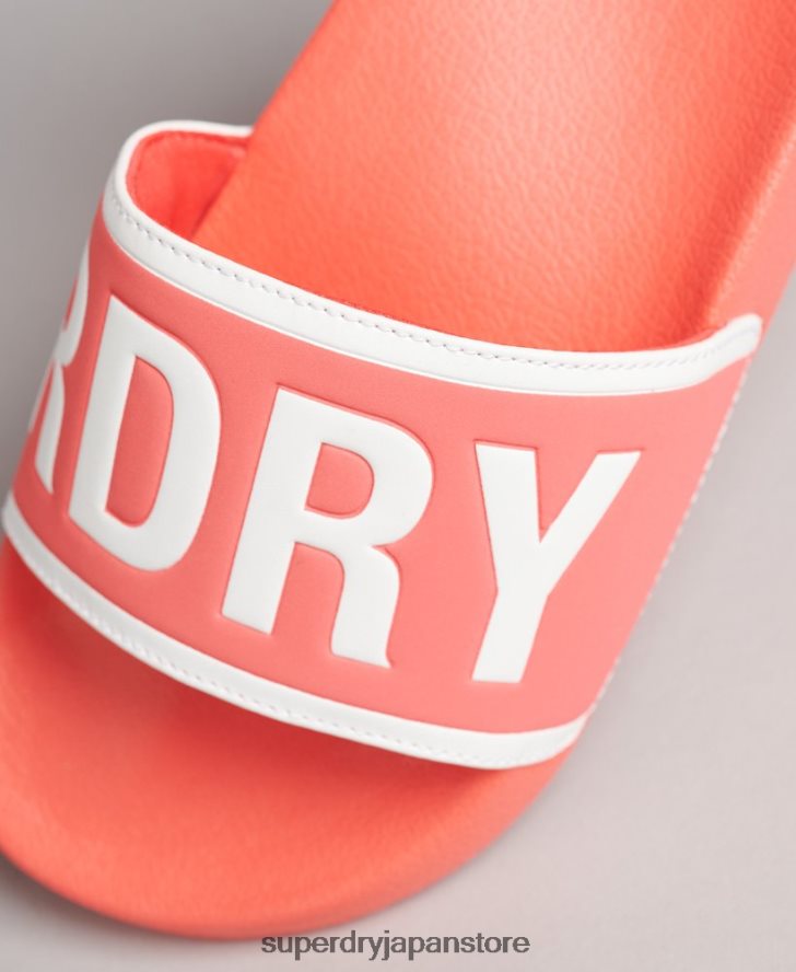 コアプールスライダー 女性 Superdry 靴 コーラル 2J62PZ4380