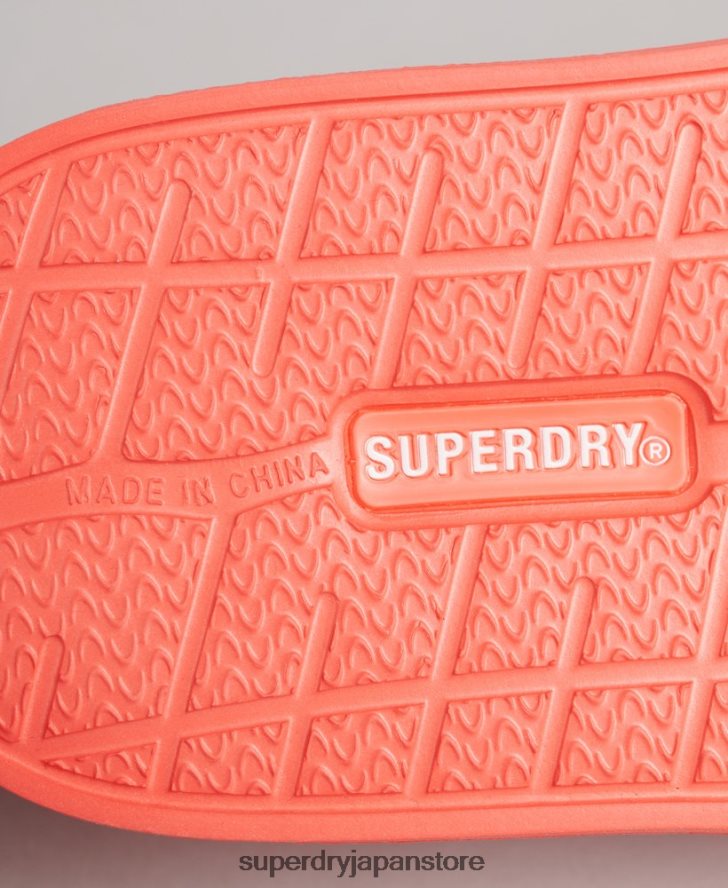 コアプールスライダー 女性 Superdry 靴 コーラル 2J62PZ4380