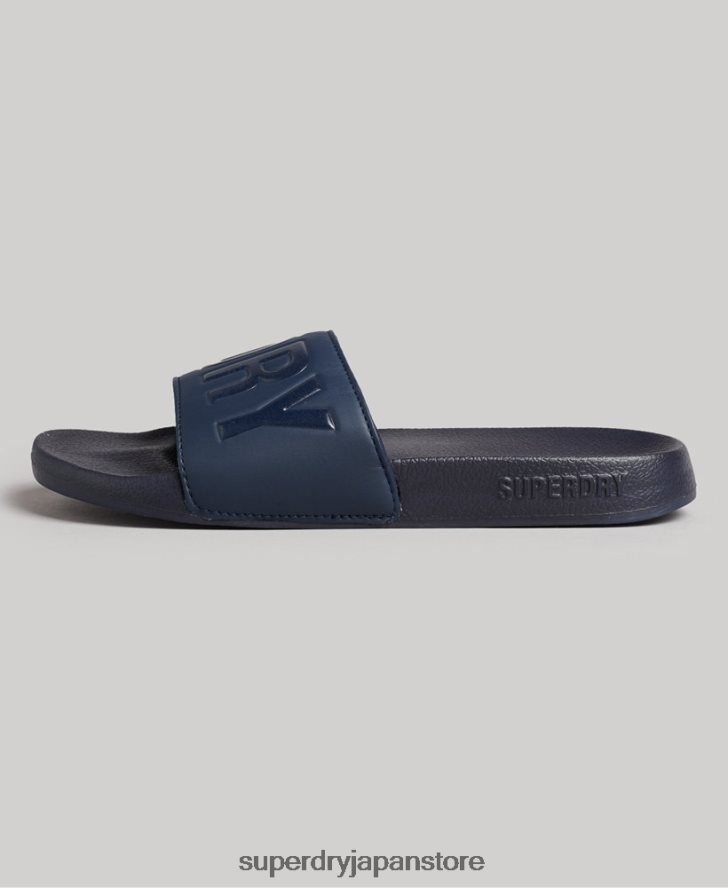 コアプールスライダー 女性 Superdry 靴 海軍 2J62PZ4381
