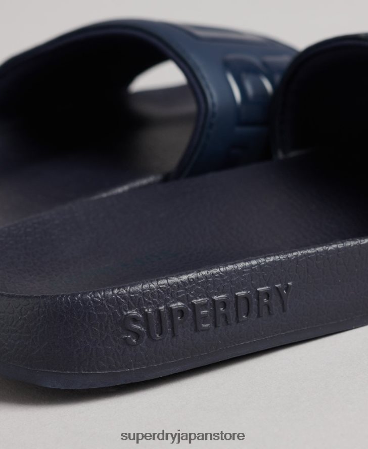 コアプールスライダー 女性 Superdry 靴 海軍 2J62PZ4381