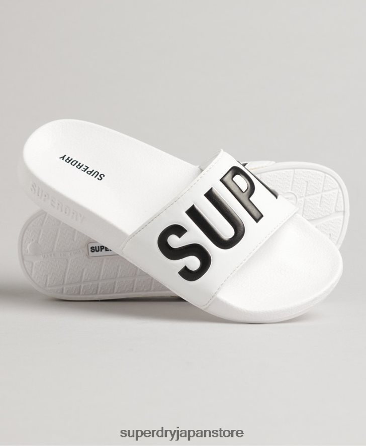コアプールスライダー 女性 Superdry 靴 白 2J62PZ4383