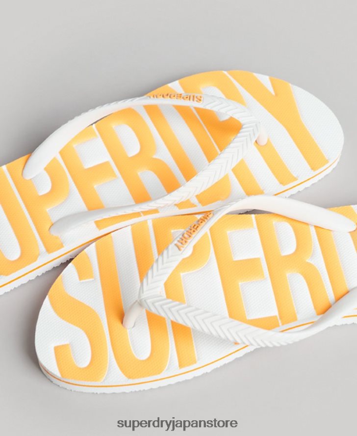 ヴィンテージビーガンビーチサンダル 女性 Superdry 靴 白 2J62PZ4387
