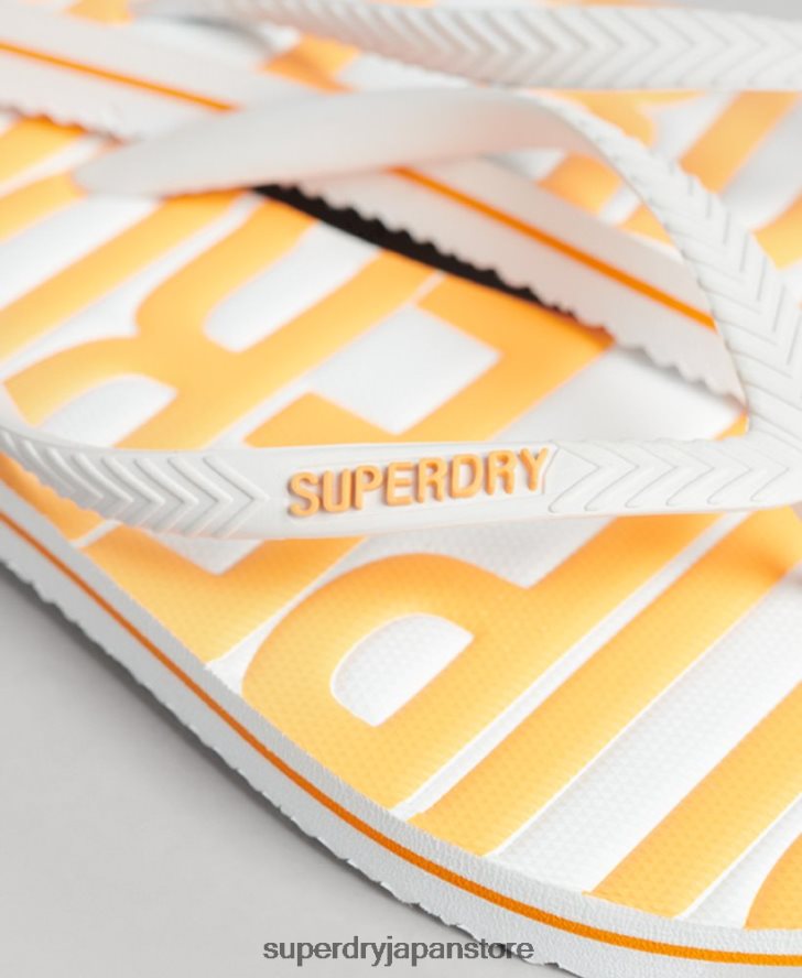ヴィンテージビーガンビーチサンダル 女性 Superdry 靴 白 2J62PZ4387