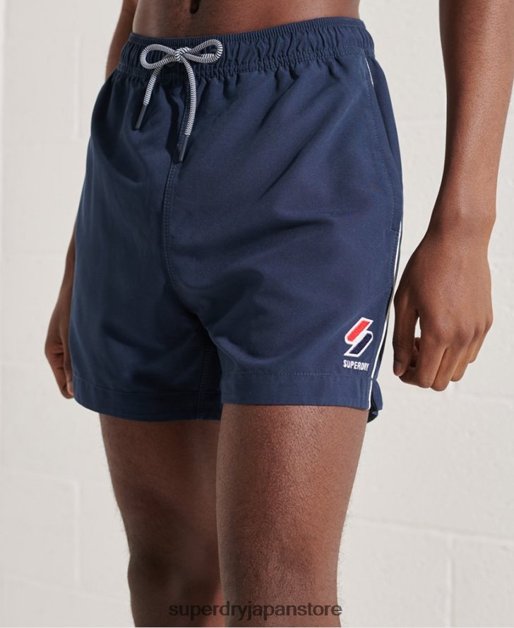 トライシリーズスイムショーツ 男性 Superdry 衣類 海軍 2J62PZ439