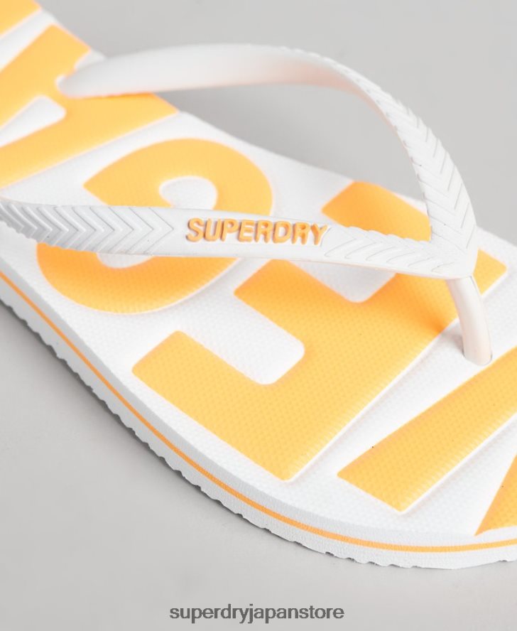 ヴィンテージビーガンクラシックビーチサンダル 女性 Superdry 靴 白 2J62PZ4395