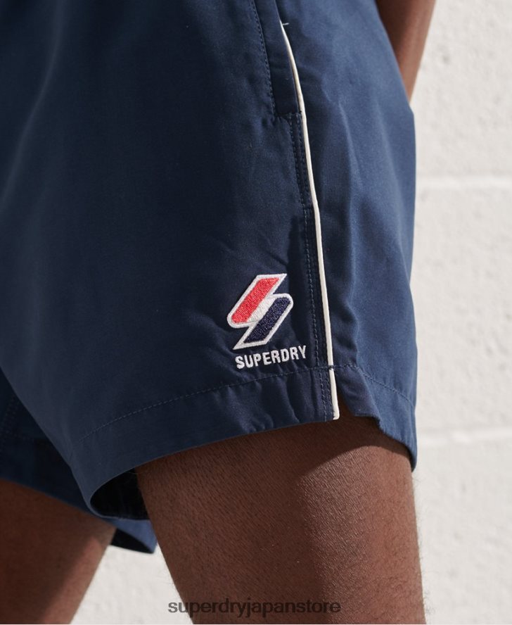 トライシリーズスイムショーツ 男性 Superdry 衣類 海軍 2J62PZ439