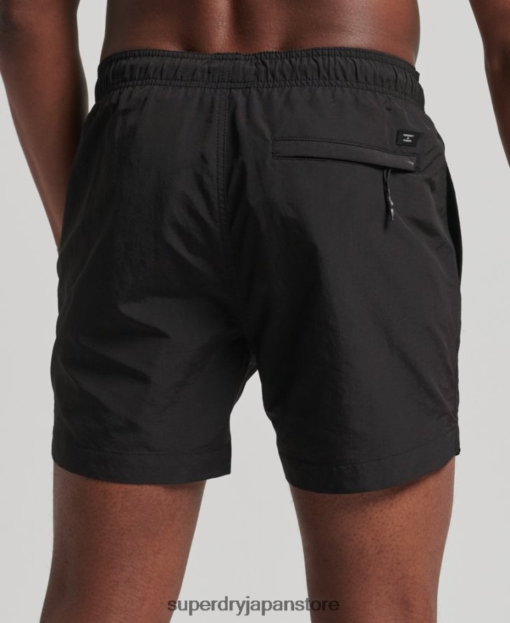 スタジオリサイクルスイムショーツ 男性 Superdry 衣類 黒 2J62PZ440