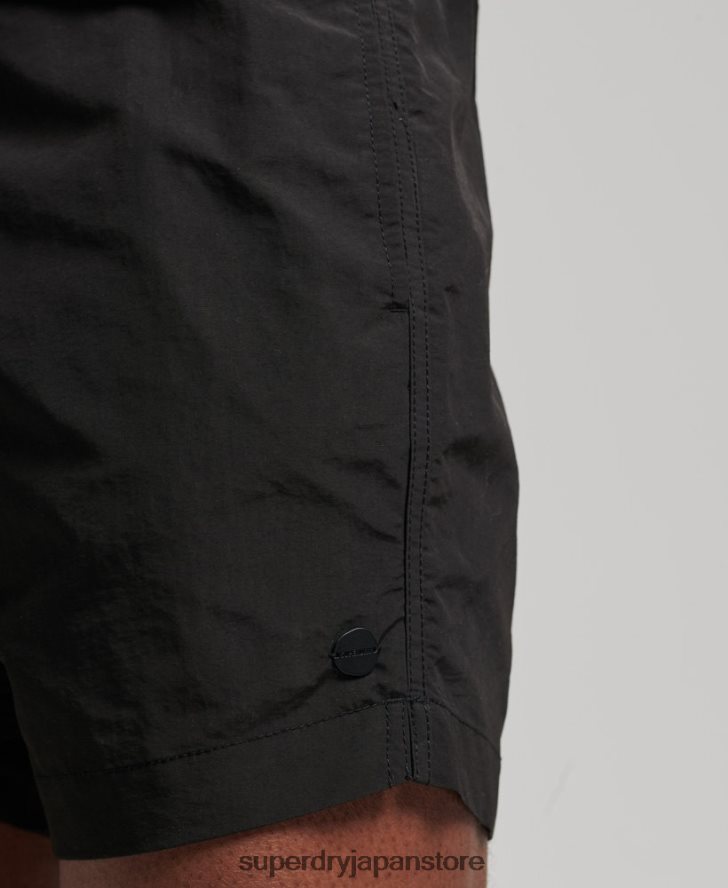 スタジオリサイクルスイムショーツ 男性 Superdry 衣類 黒 2J62PZ440