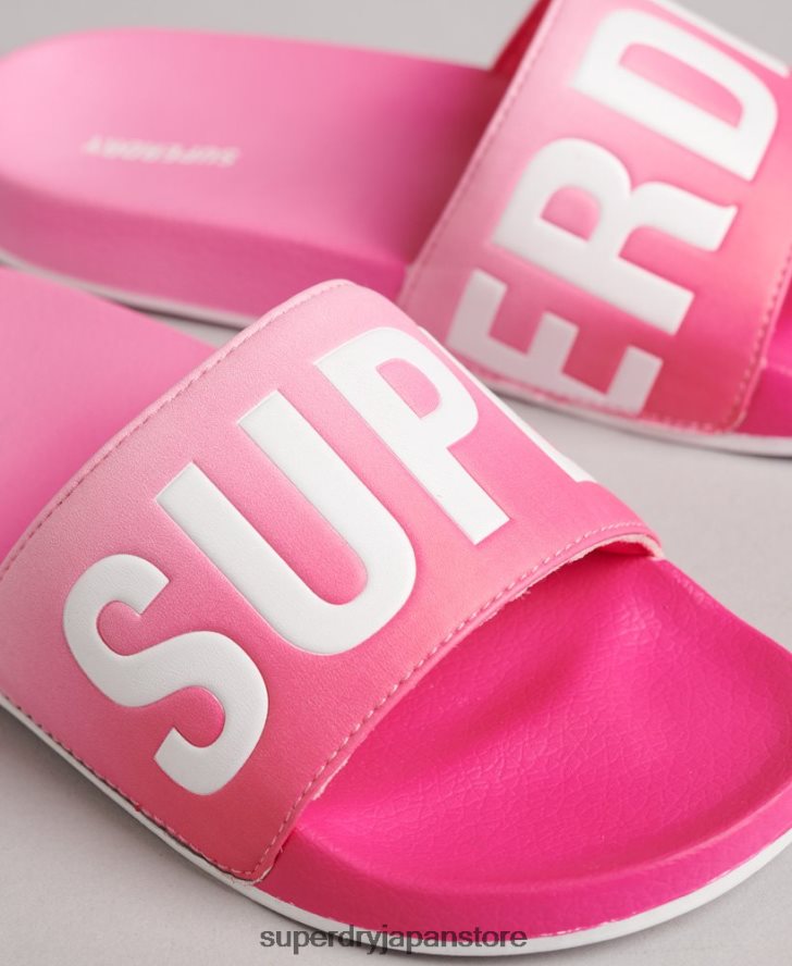 コードディップダイスライダー 女性 Superdry 靴 ピンク 2J62PZ4414