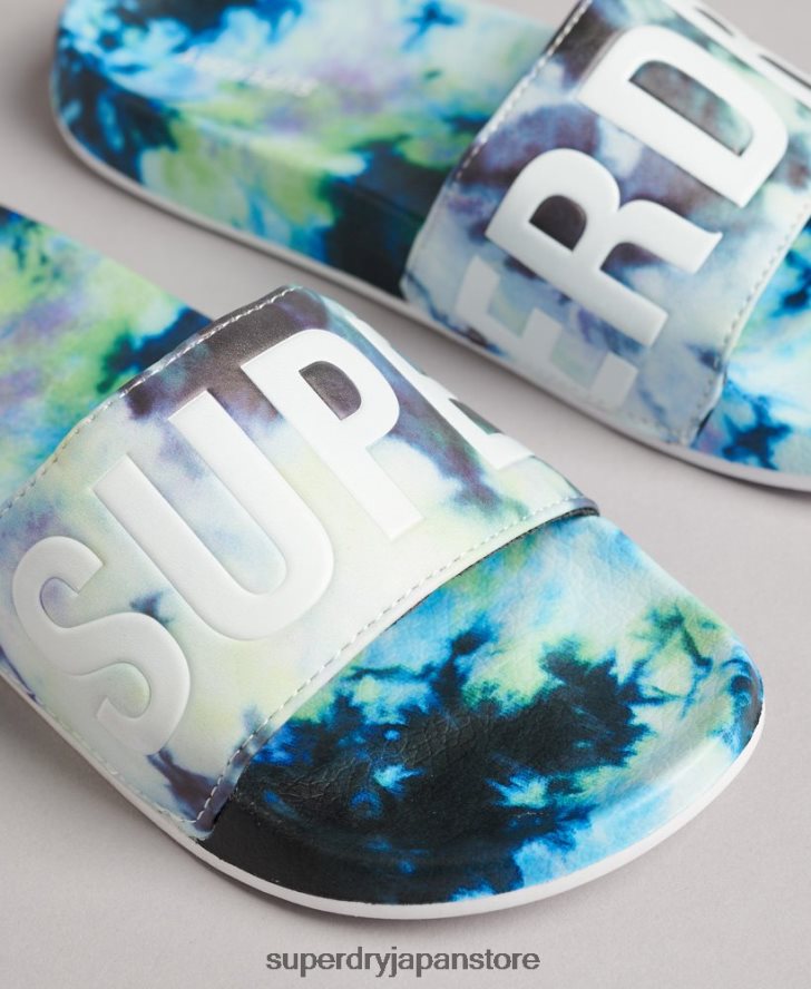コードタイダイスライダー 女性 Superdry 靴 マルチ 2J62PZ4417