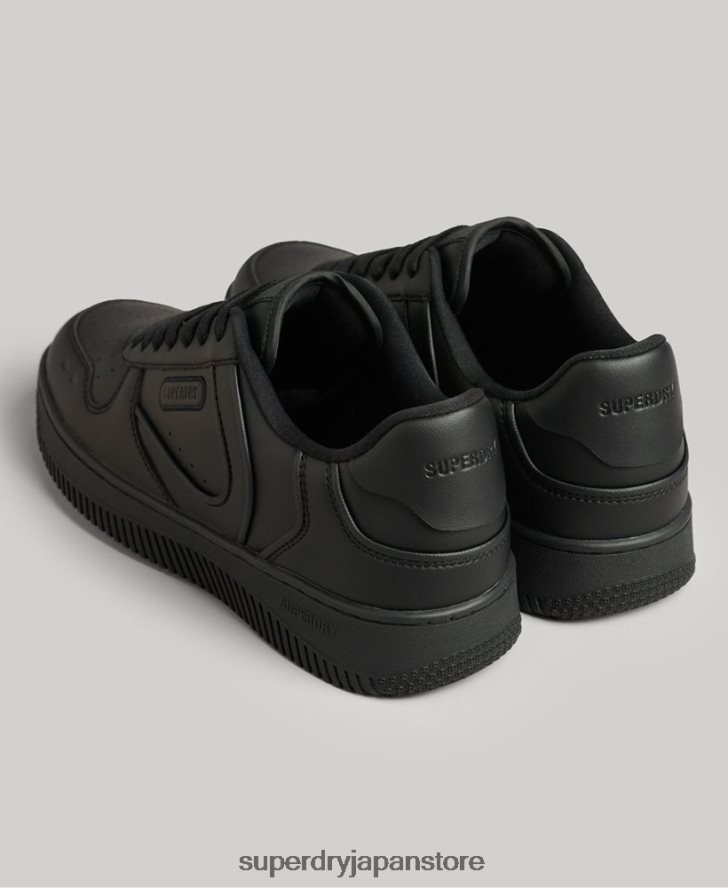 チャンキービーガンバスケットトレーナー 女性 Superdry 靴 黒 2J62PZ4425