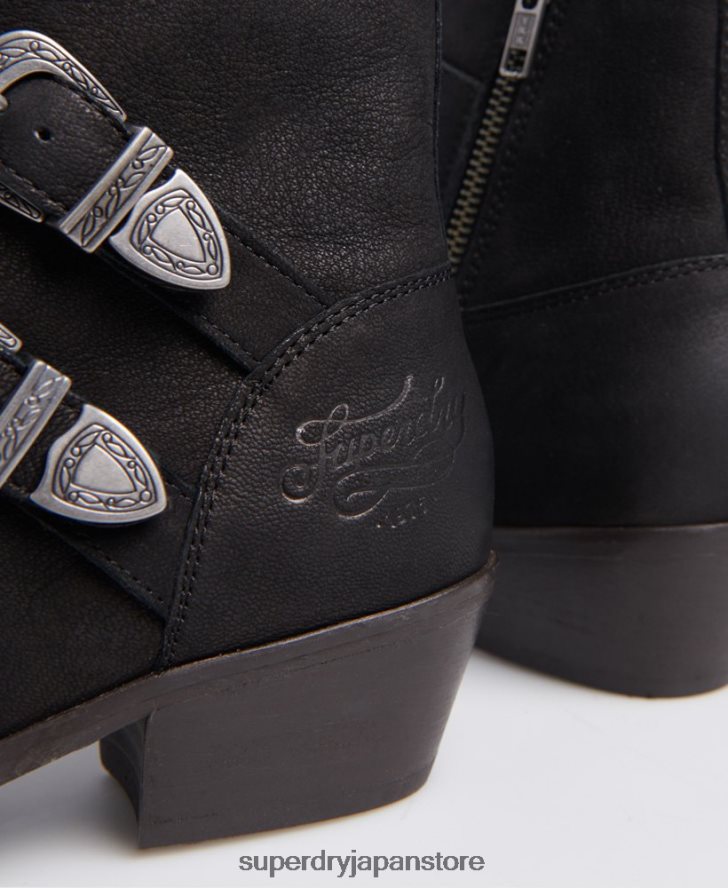 ロデオモンクブーツ 女性 Superdry 靴 黒 2J62PZ4427